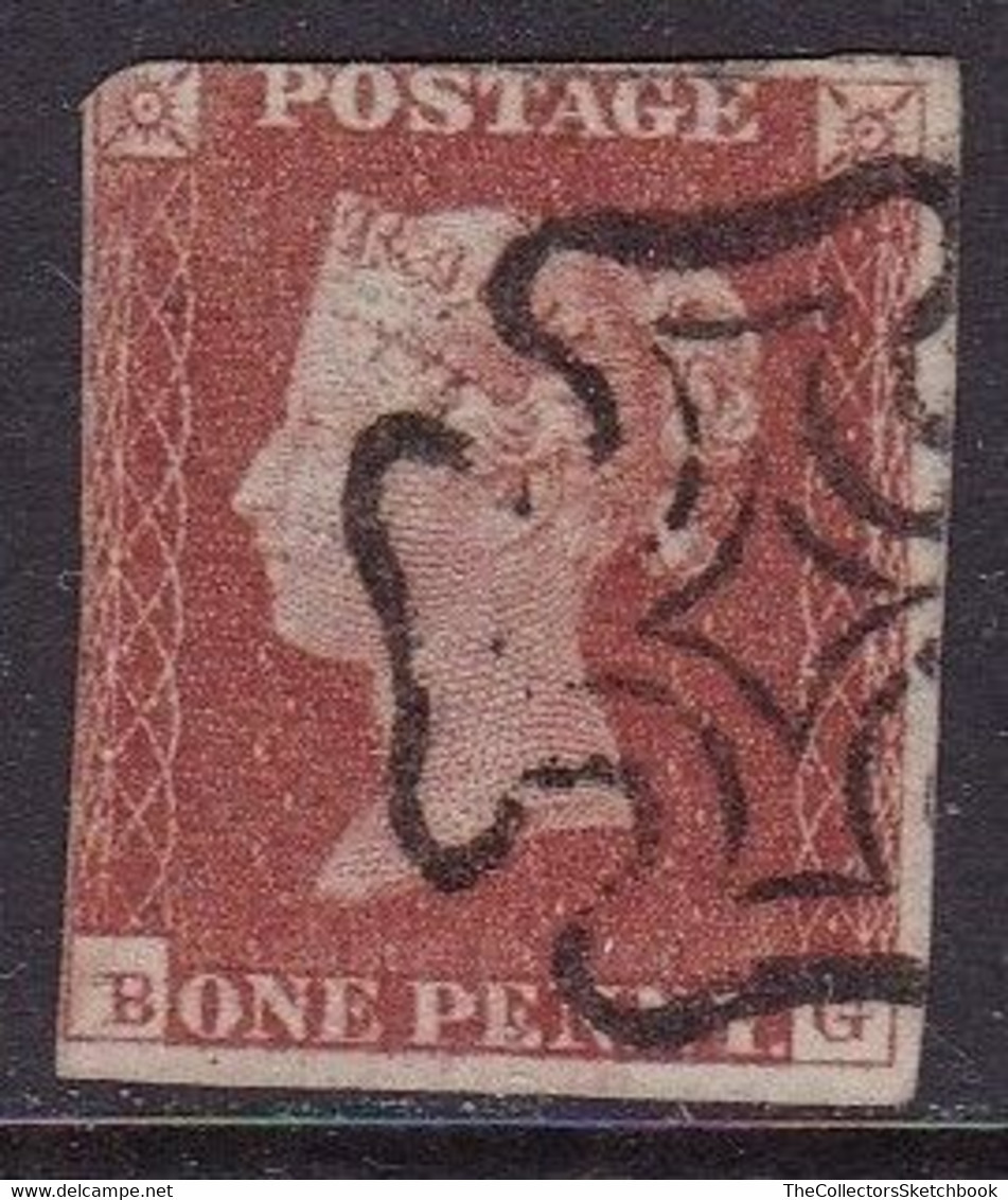 GB Line Engraved  Victoria Imperf Penny Red .   Good Used - Usati