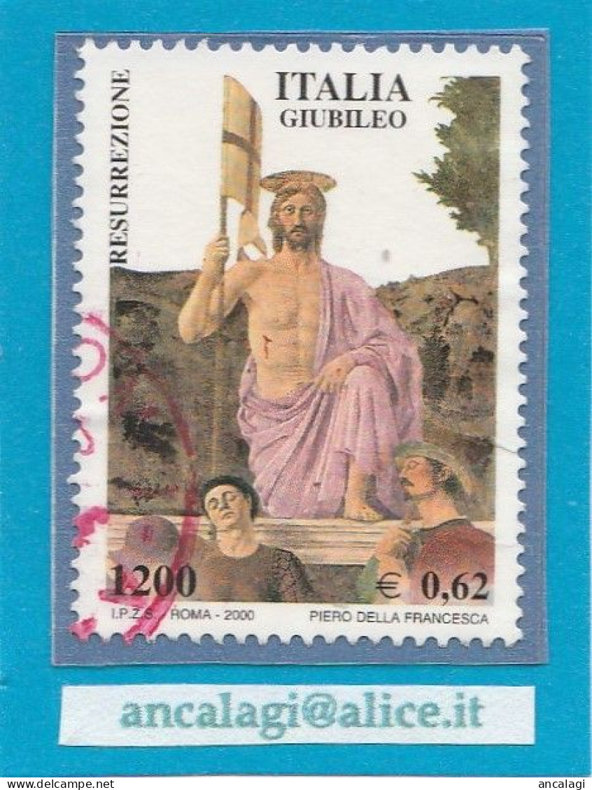 USATI ITALIA 2000 - Ref.0830A "GIUBILEO DEL 2000" 1 Val. Da L.1200 - € 0,62 - - 1991-00: Used