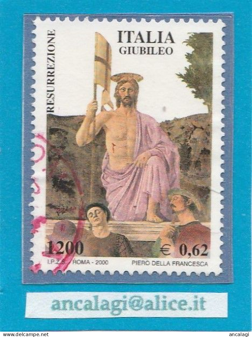 USATI ITALIA 2000 - Ref.0830A "GIUBILEO DEL 2000" 1 Val. Da L.1200 - € 0,62 - - 1991-00: Oblitérés