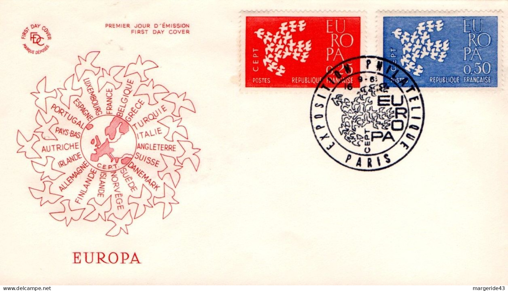 FRANCE LOT DE 29 FDC DIFFERENTES - Alla Rinfusa (max 999 Francobolli)