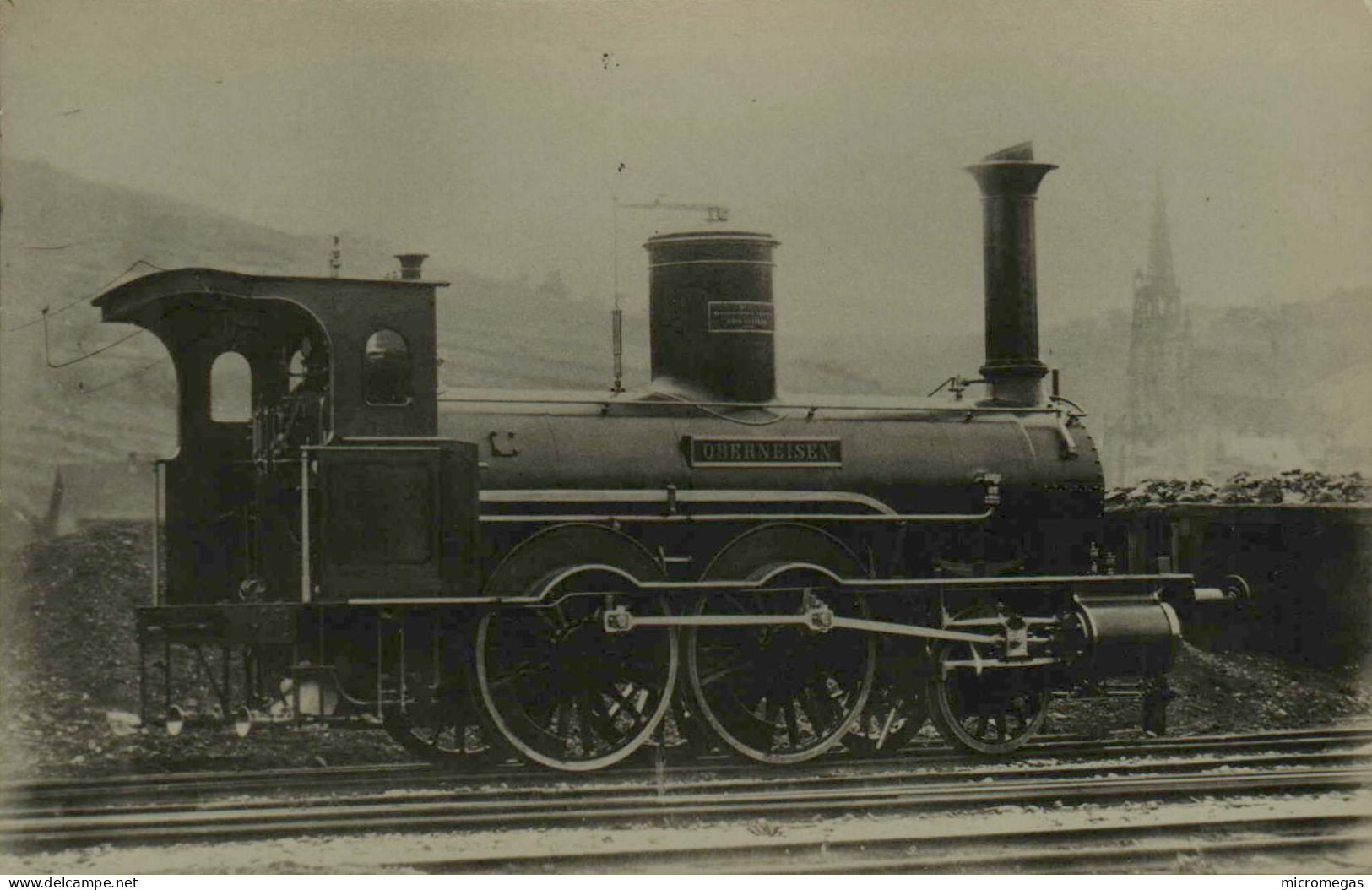 Reproduction - Locomotive "Oberneisen - Chemin De Fer De Nassau - Esslingen 1872" - Treinen