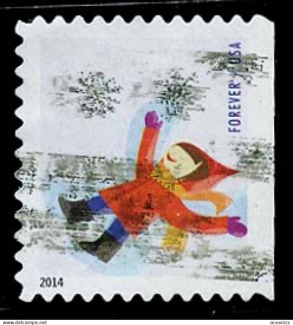 Etats-Unis / United States (Scott No.4944 - Plaisir D'hiver / Winter Fun) (o)  P3 Small ATM - Used Stamps