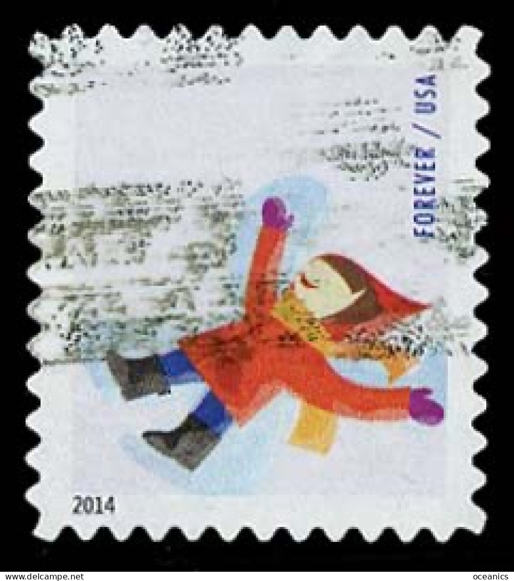 Etats-Unis / United States (Scott No.4944 - Plaisir D'hiver / Winter Fun) (o)  P4 Small ATM - Gebraucht