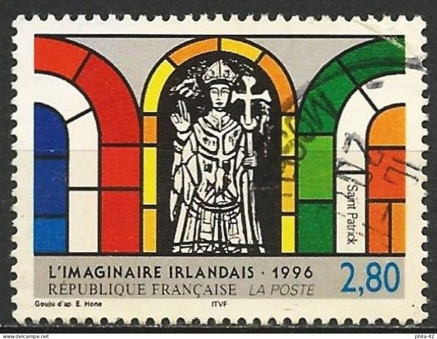 France 1996 - Mi 3133 - YT 2993 ( The Imaginary Irish: St. Patrick ) - Oblitérés