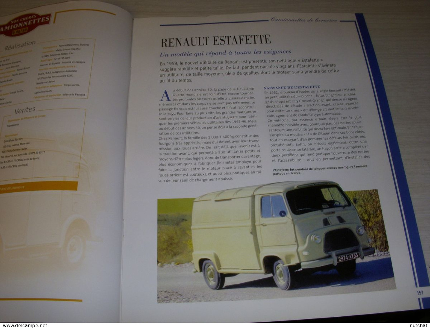 CHERES CAMIONNETTES D'ANTAN 14 RENAULT ESTAFETTE SHELL TRANSPORT De BOLIDES - Auto/Moto