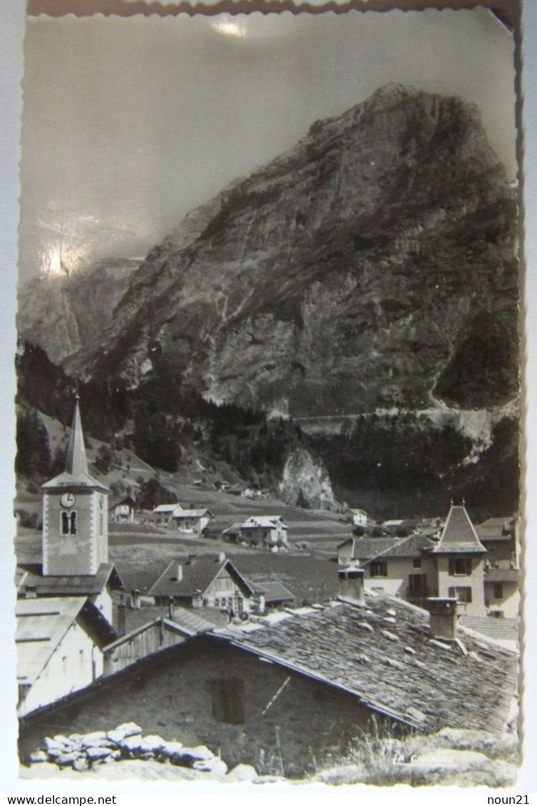 CPSM - France - 73 - PRALOGNAN – L'église, L'école, Hôtel Des Glaciers, Le Grand Marchet - Pralognan-la-Vanoise