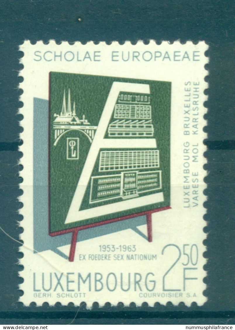 Luxembourg 1963 - Y & T N. 620 - Ecoles Européennes (Michel N. 666) - Nuevos