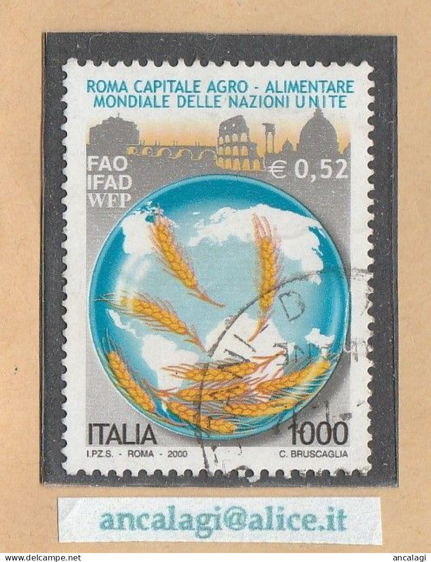 USATI ITALIA 2000 - Ref.0832 "ROMA - AGRO ALIMENTARE" 1 Val. - - 1991-00: Afgestempeld