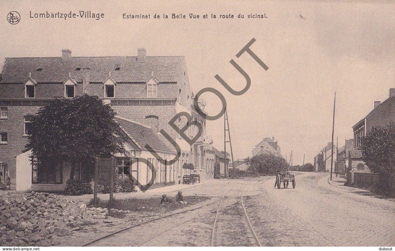 Postkaart - Carte Postale - Lombardsijde - Estaminet De La Belle Vue Et La Route Du Vicinal (C5858) - Middelkerke