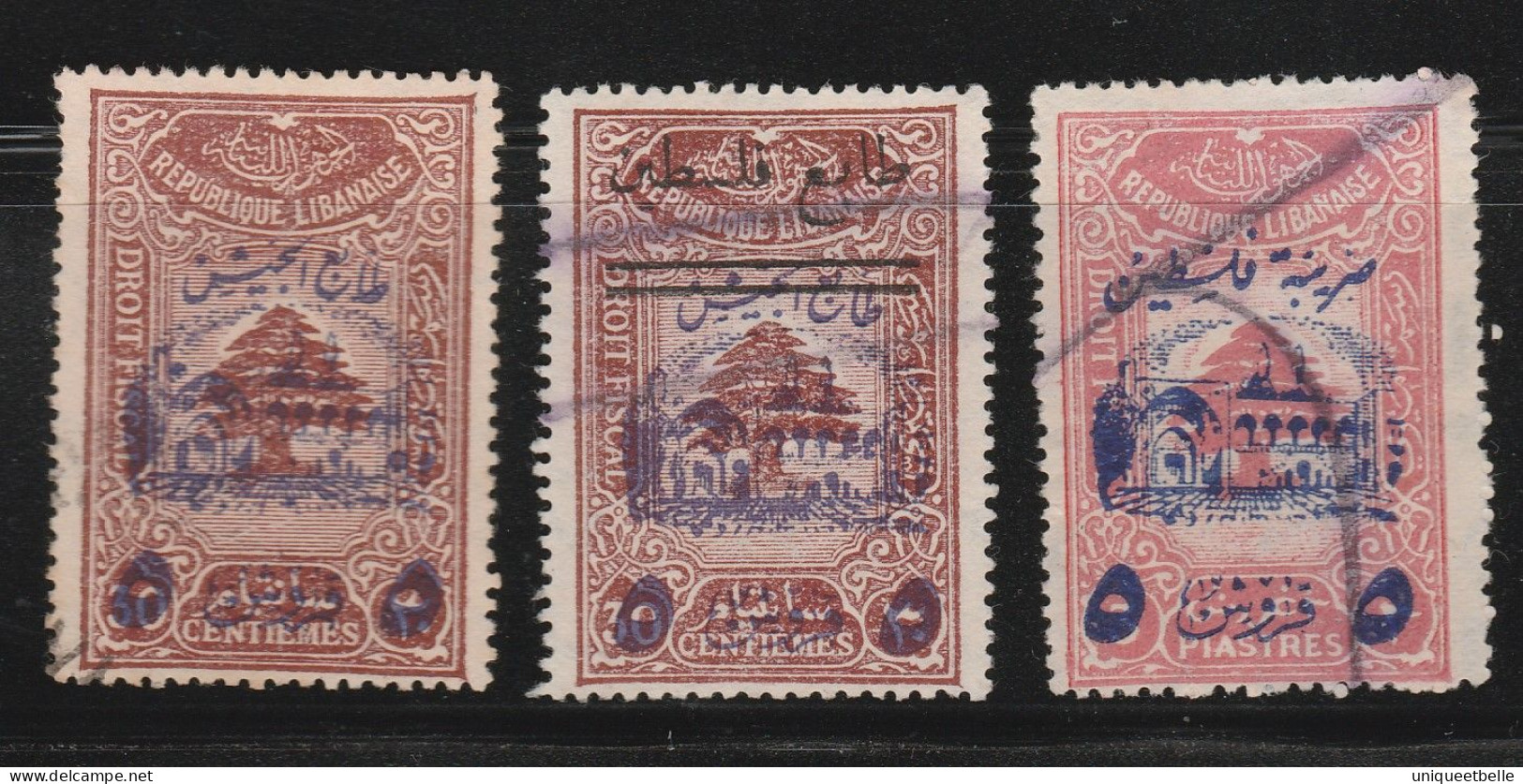 GRAND LIBAN N°201, 201H Et 201D,  Cote 1200€, Prix Fixe - Used Stamps