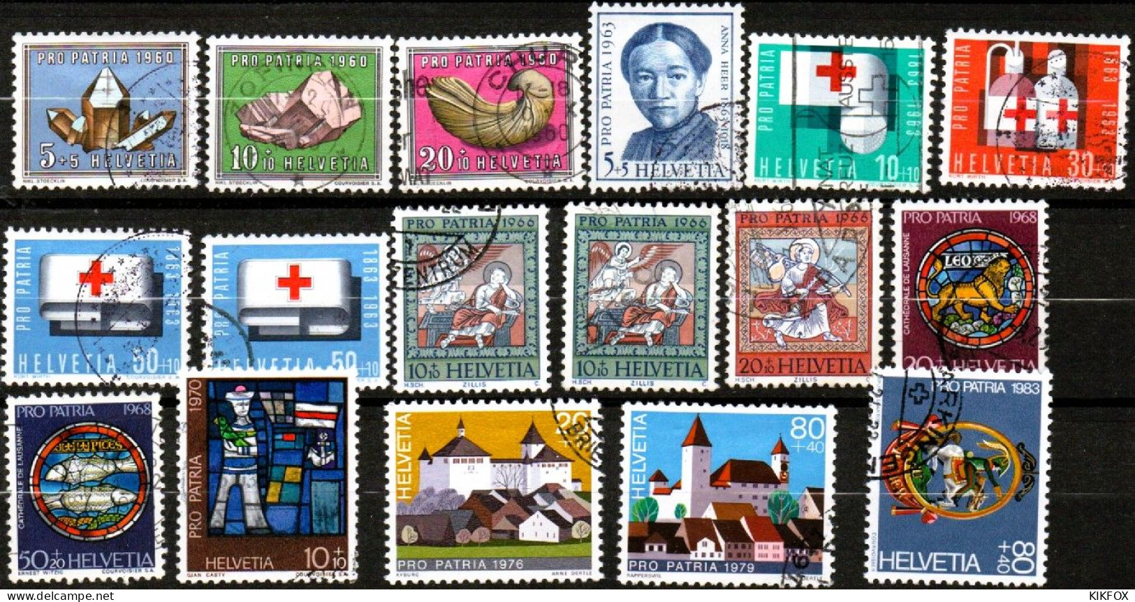 SUISSE ,SCHWEIZ,1960 - 1983, LOT PRO PATRIA, GESTEMPELT, OBLITERE - Used Stamps