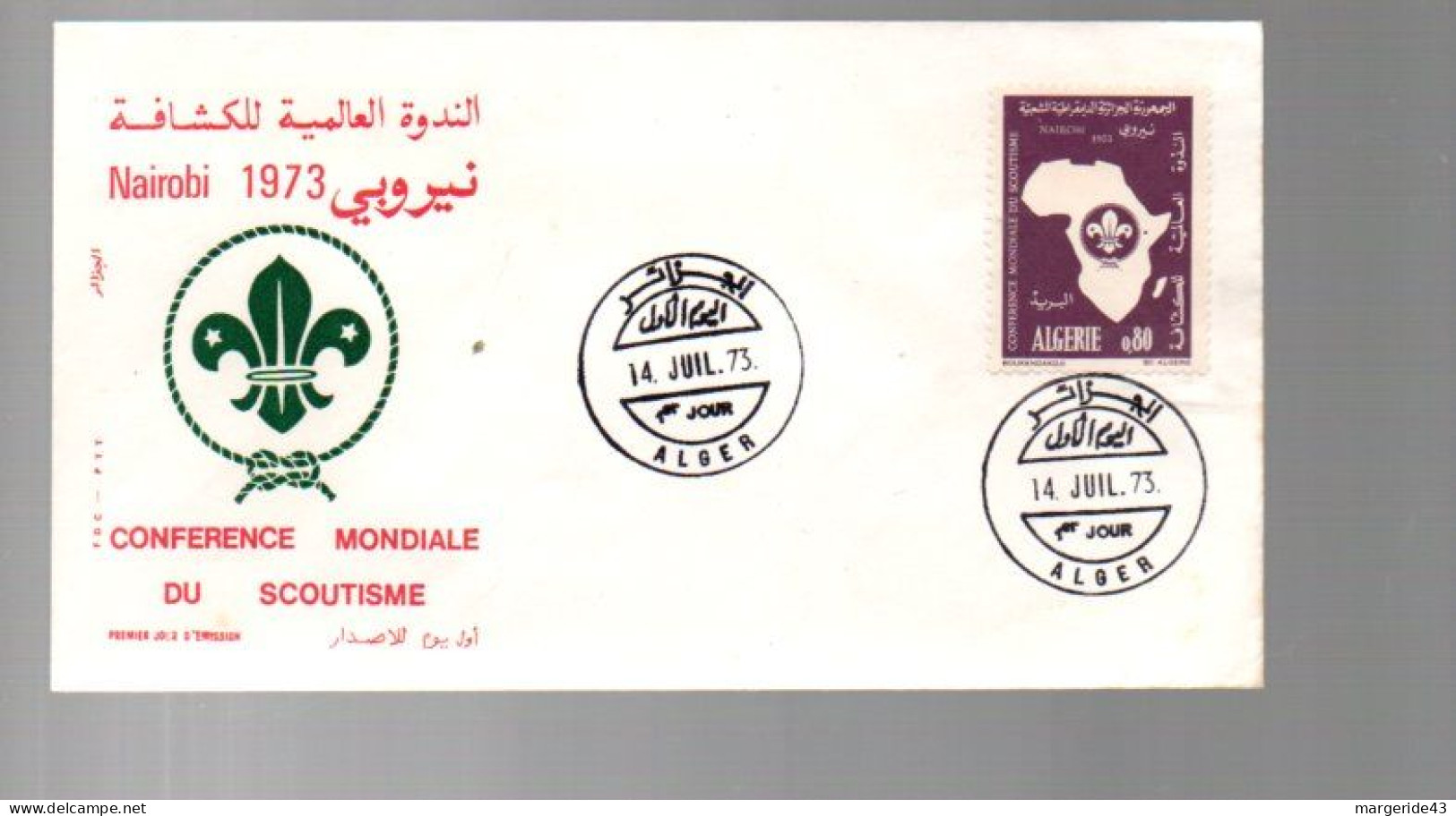 ALGERIE LOT DE 18 FDC DIFFERENTES - Lots & Kiloware (mixtures) - Max. 999 Stamps