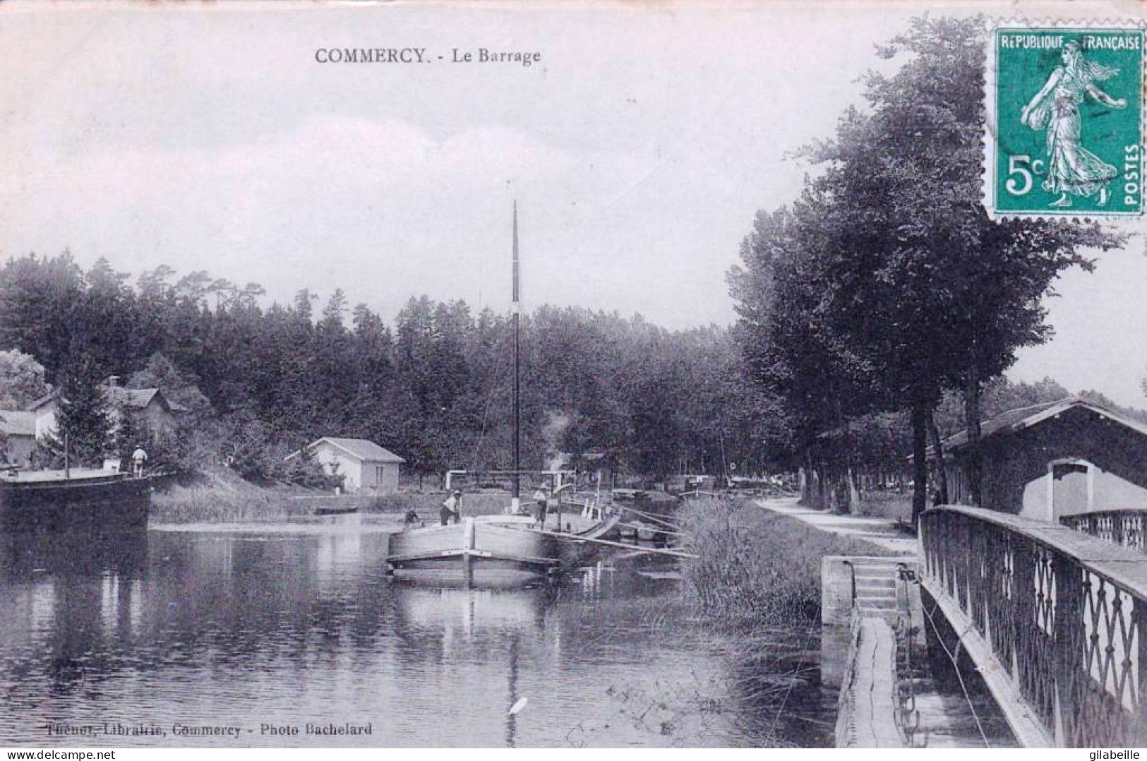 55 - Meuse -  COMMERCY -  Le Barrage -  Péniche - Commercy