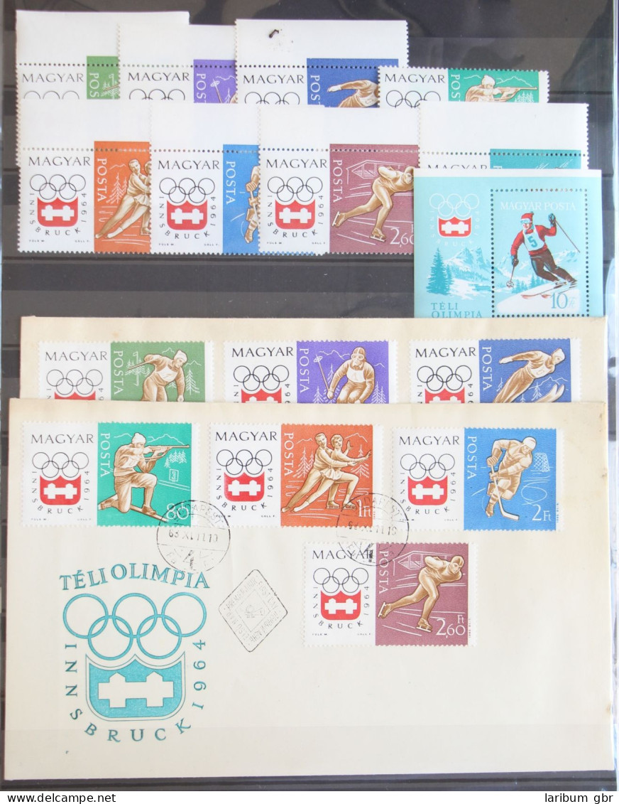 Ungarn 1975-1982 A Und Block 40 A Und FDC Postfrisch #GD145 - Other & Unclassified