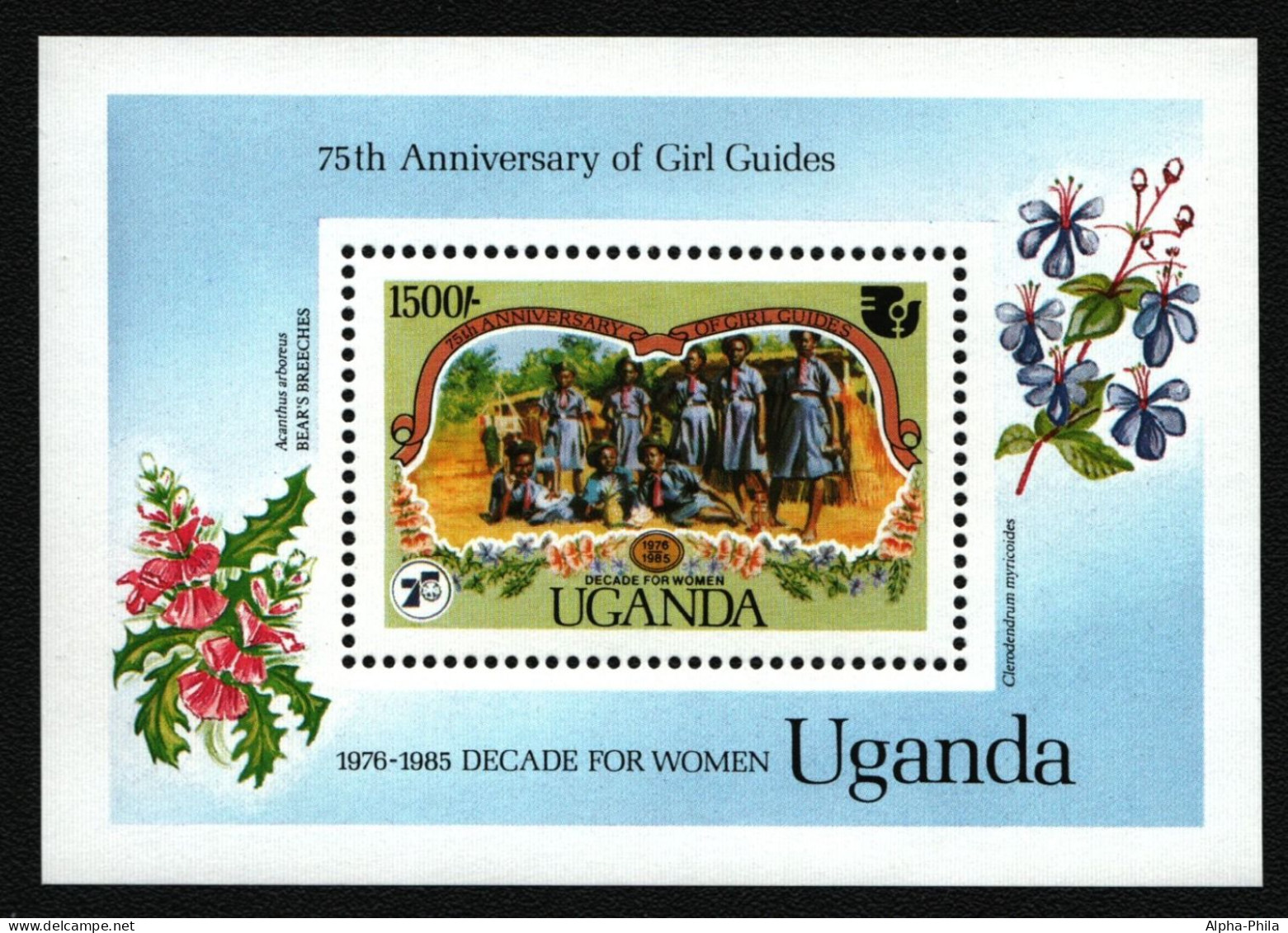 Uganda 1985 - Mi-Nr. Block 53 ** - MNH - Pfadfinder / Scouts - Uganda (1962-...)