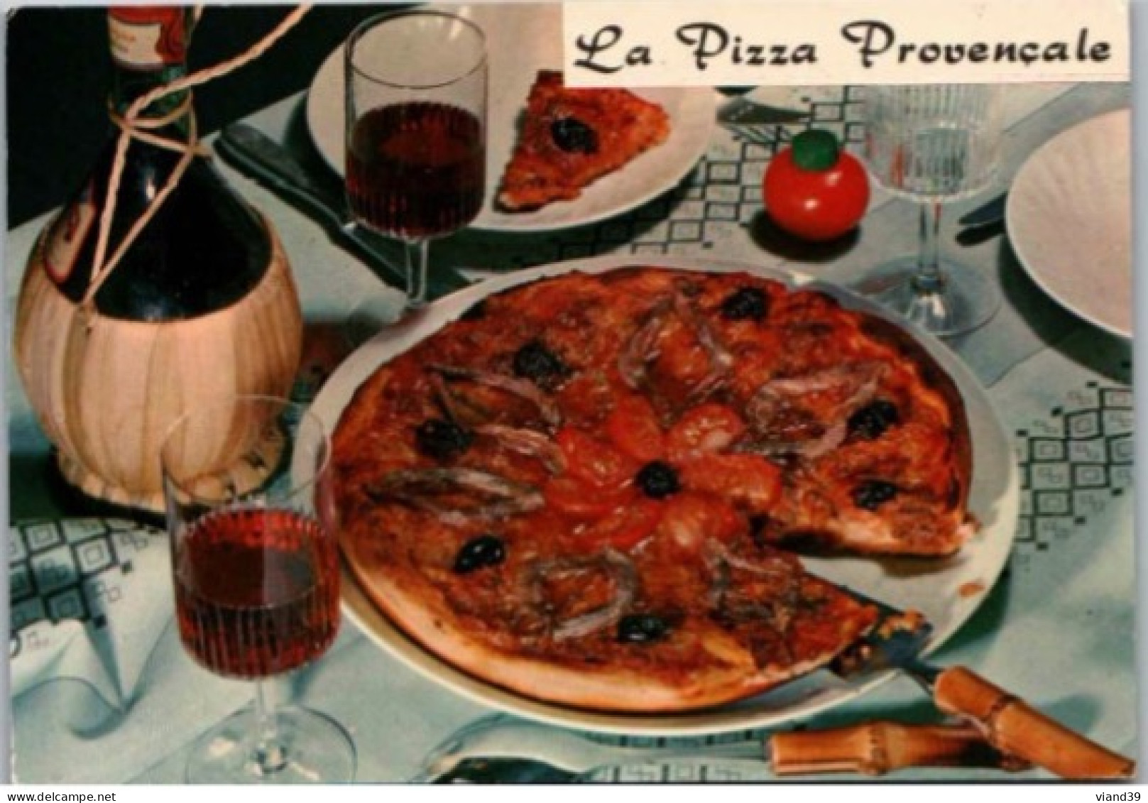 PIZZA PROVENCALE  -   Recettes De Cuisine  - CPM - Voir Scannes Recto-Verso - Küchenrezepte