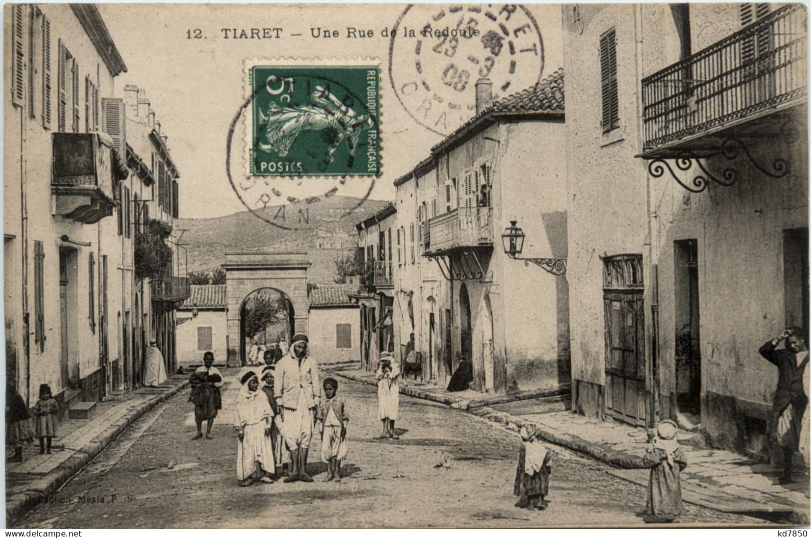 Tiaret, Une Rue De La Redoute - Sonstige & Ohne Zuordnung