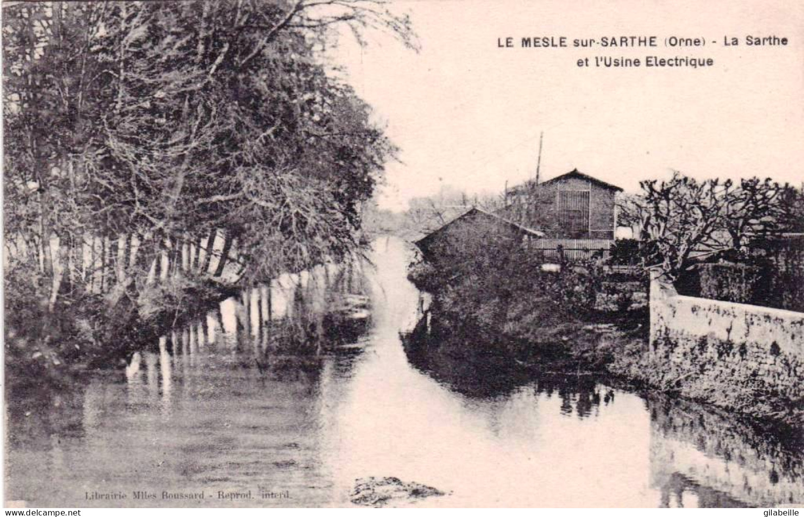 61 - Orne -  LE MESLE  Sur SARTHE ( Le Mêle-sur-Sarthe )  - La Sarthe Et L Usine électrique - Le Mêle-sur-Sarthe