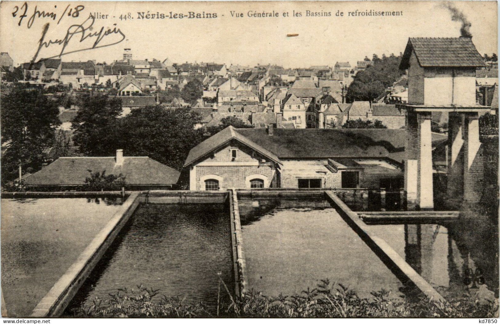 Neris-les-Bains, Vue Generale Et Les Bassins De Refroidissement - Neris Les Bains