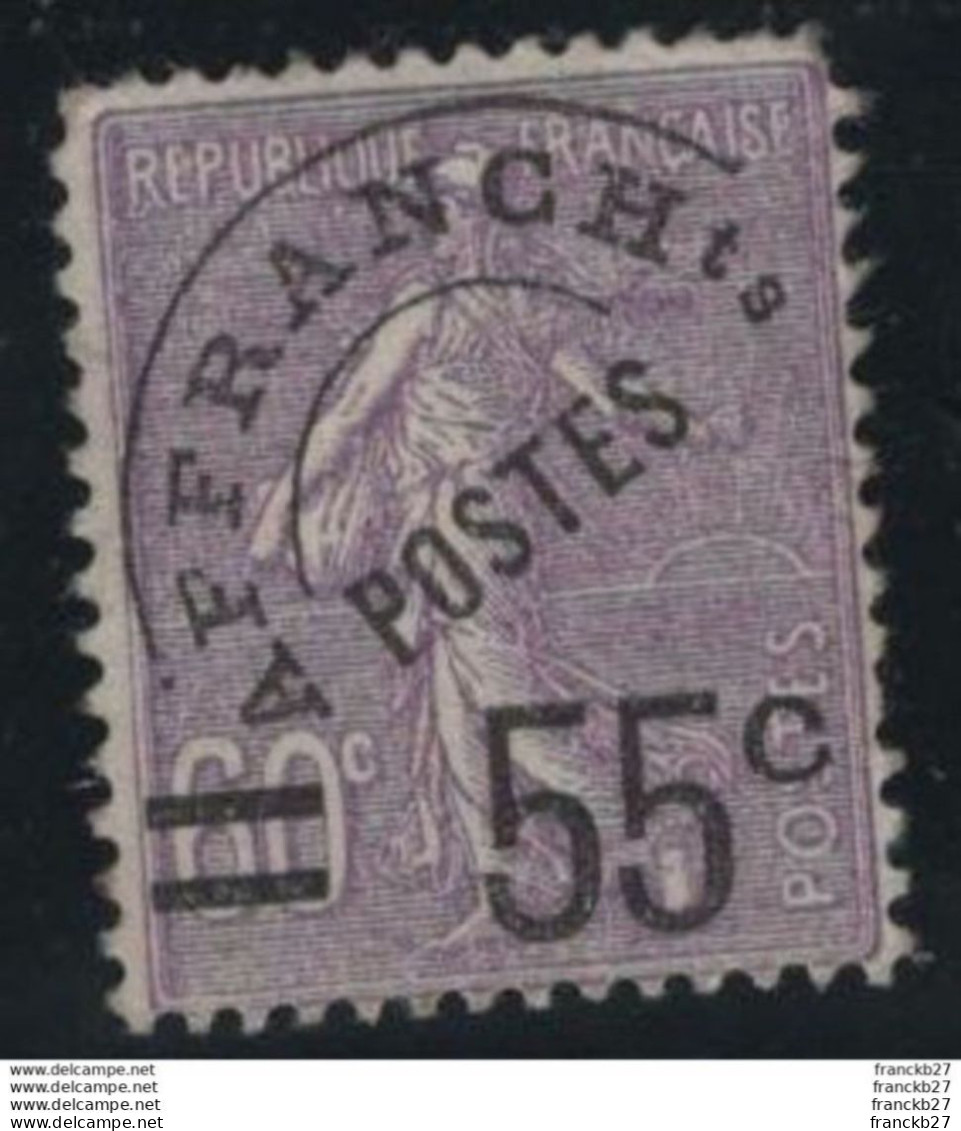 France - YT Préoblitéré 47 - TYpe Semeuse Lignée 55 C Sur 60 C Violet - 1893-1947