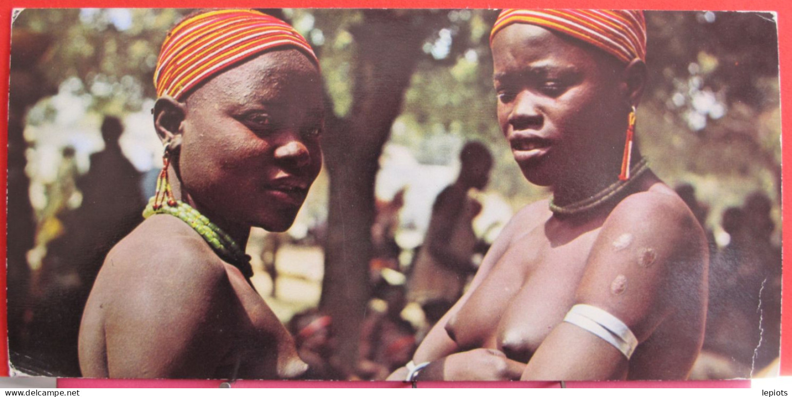 Carte Compagnie Aérienne Française UTA - L'Afrique - Africaines Aux Seins Nus - Publicité