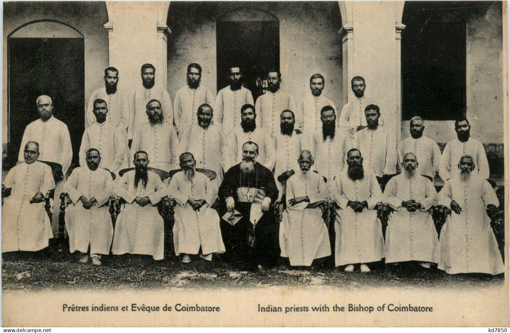 Indian Priests With The Bishop Of Coimbatore - Inde