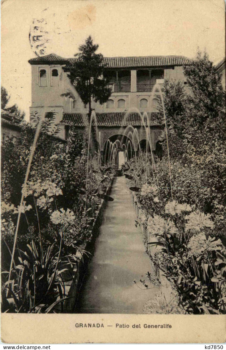 Granada - Patio Del Generalife - Granada