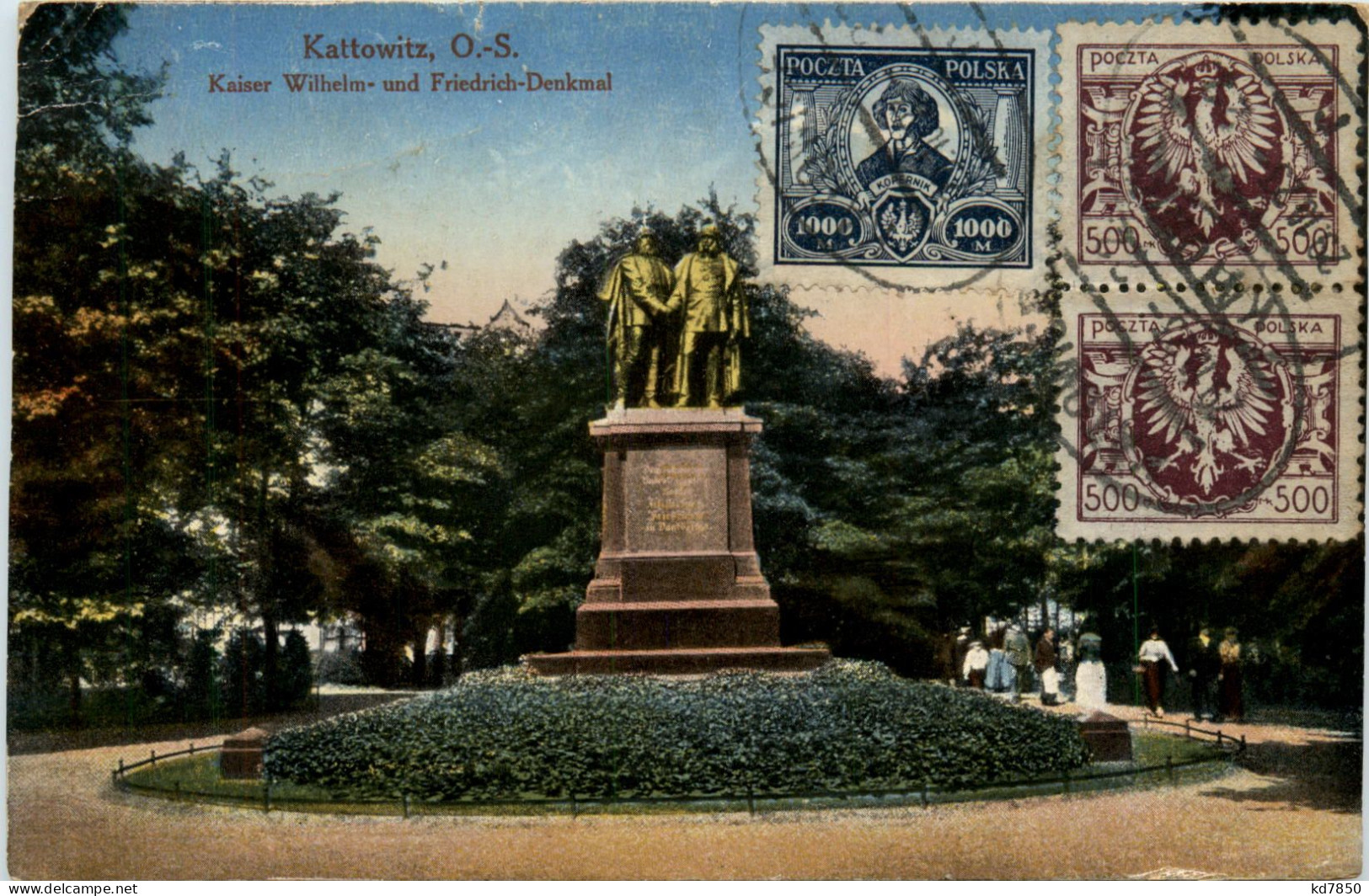 Kattowitz - Kaiser Wilhelm Denkmal - Schlesien