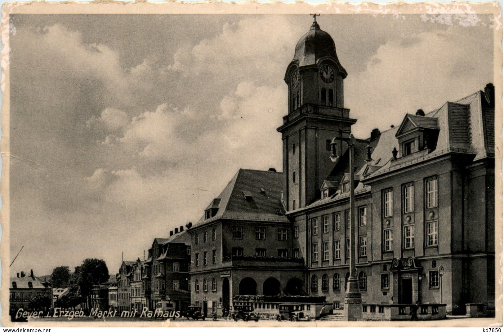 Geyer Im Erzgebirge - Markt Mit Rathaus - Geyer