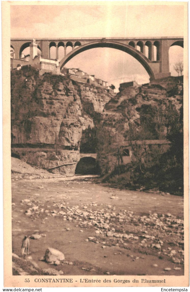 CPA Carte Postale Algérie Constantine Entrée Des Gorges Du   Rhummel  VM79798 - Constantine