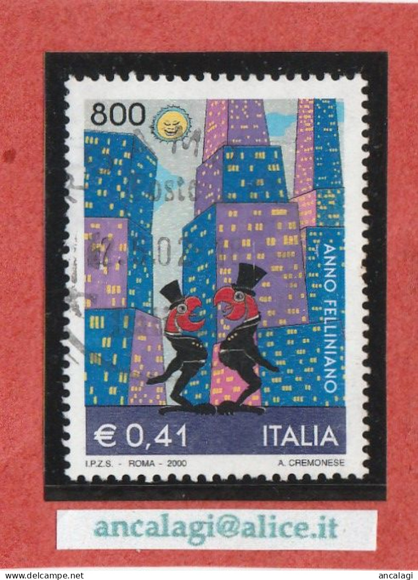 USATI ITALIA 2000 - Ref.0835 "ANNO FELLINIANO" 1 Val. - - 1991-00: Oblitérés