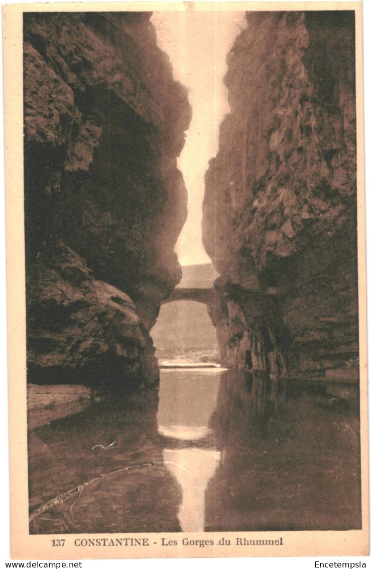 CPA Carte Postale Algérie Constantine Entrée Des Gorges Du   Rhummel  VM79799 - Constantine