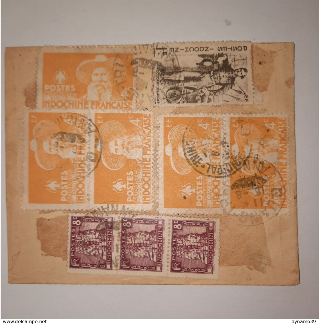 03K6 RARE - ANCIENNE LETTRE ENVELOPPE INDOCHINE 1945 CACHET A BAS LES OPPRESSEURS - Sonstige - Asien