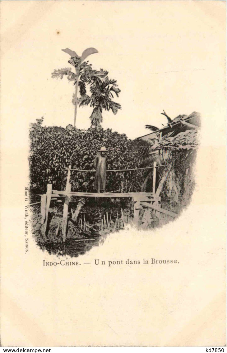 Indochine - Pont Dans La Brousse - Viêt-Nam