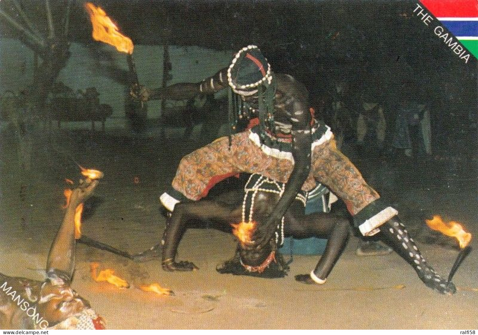 1 AK Gambia * The Fire Eater - Der Feuerschlucker - Mangeur De Feu * - Gambia