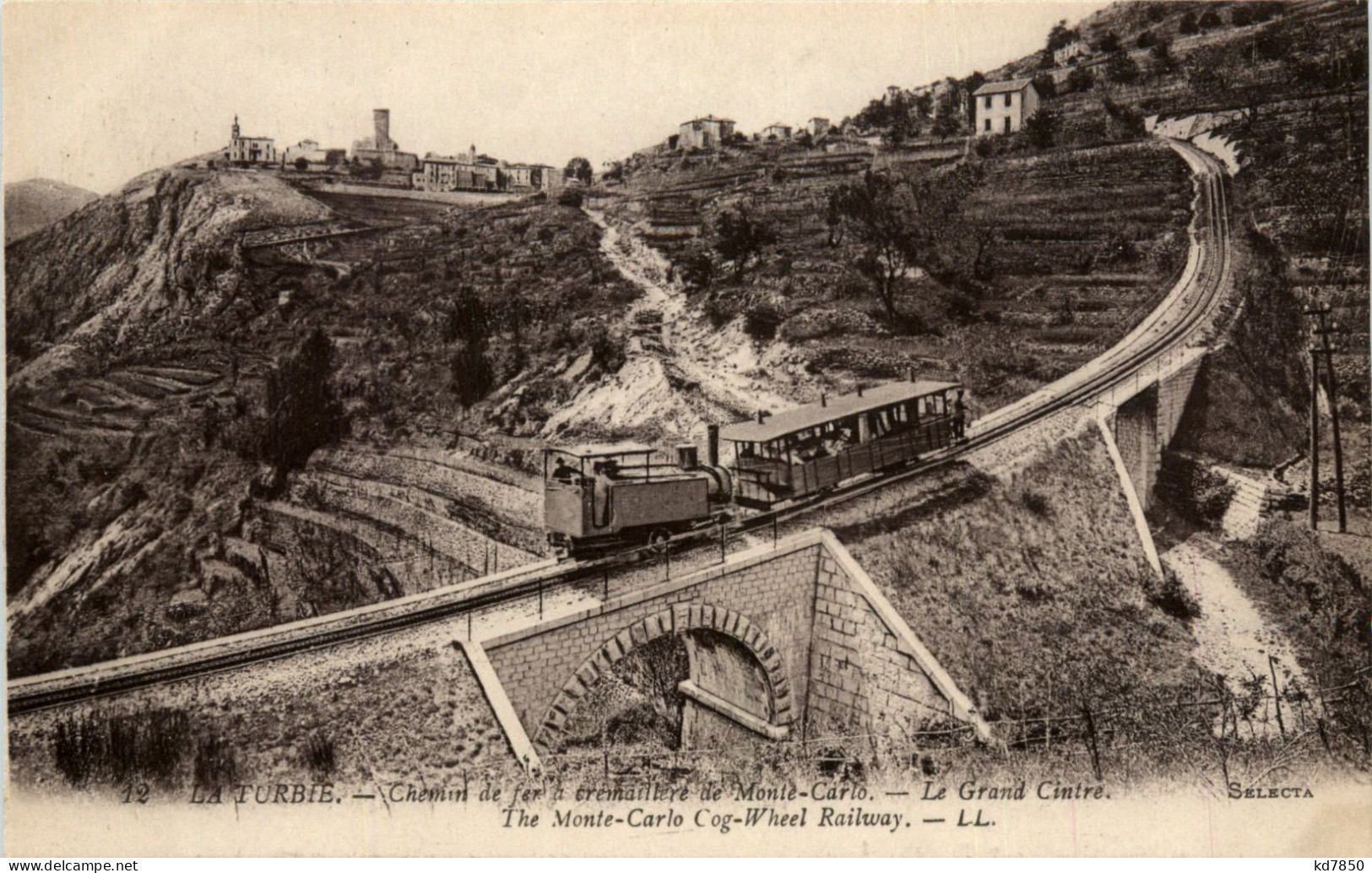 La Turbie, Chemin De Far Acremaillere De Monte-Carlo - La Turbie