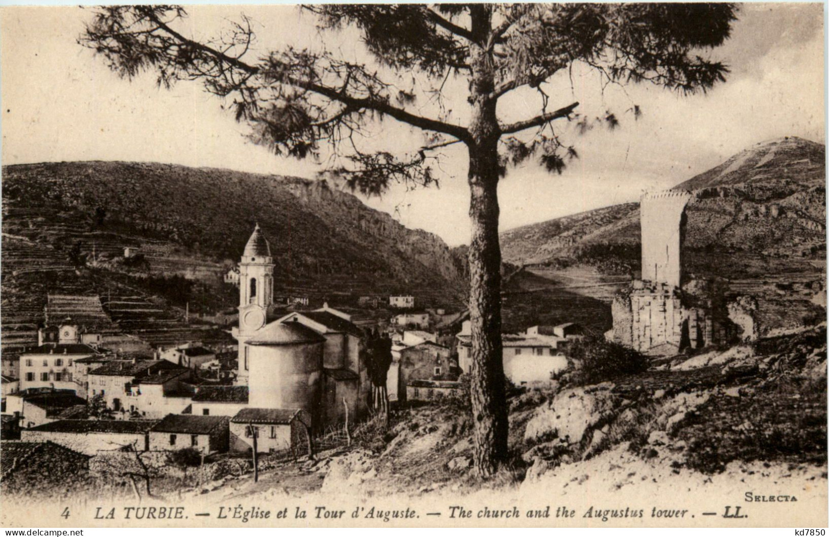 La Turbie, LÈglise Et La Tour DÀuguste - La Turbie