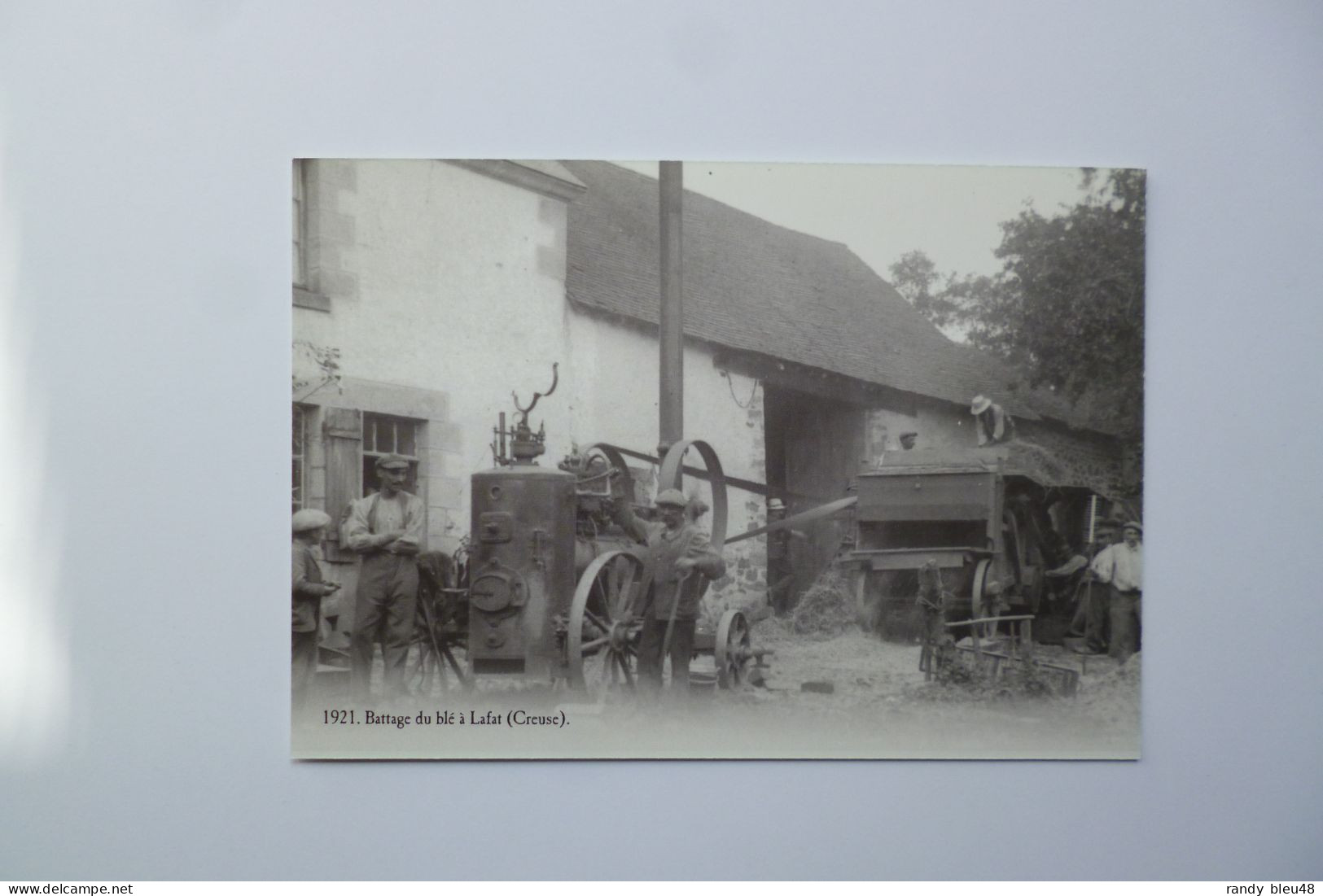 LAFAT  -  23  -  Battage Du Blé    ( 1921 ) -  éditions ATLAS - Landwirtschaftl. Anbau