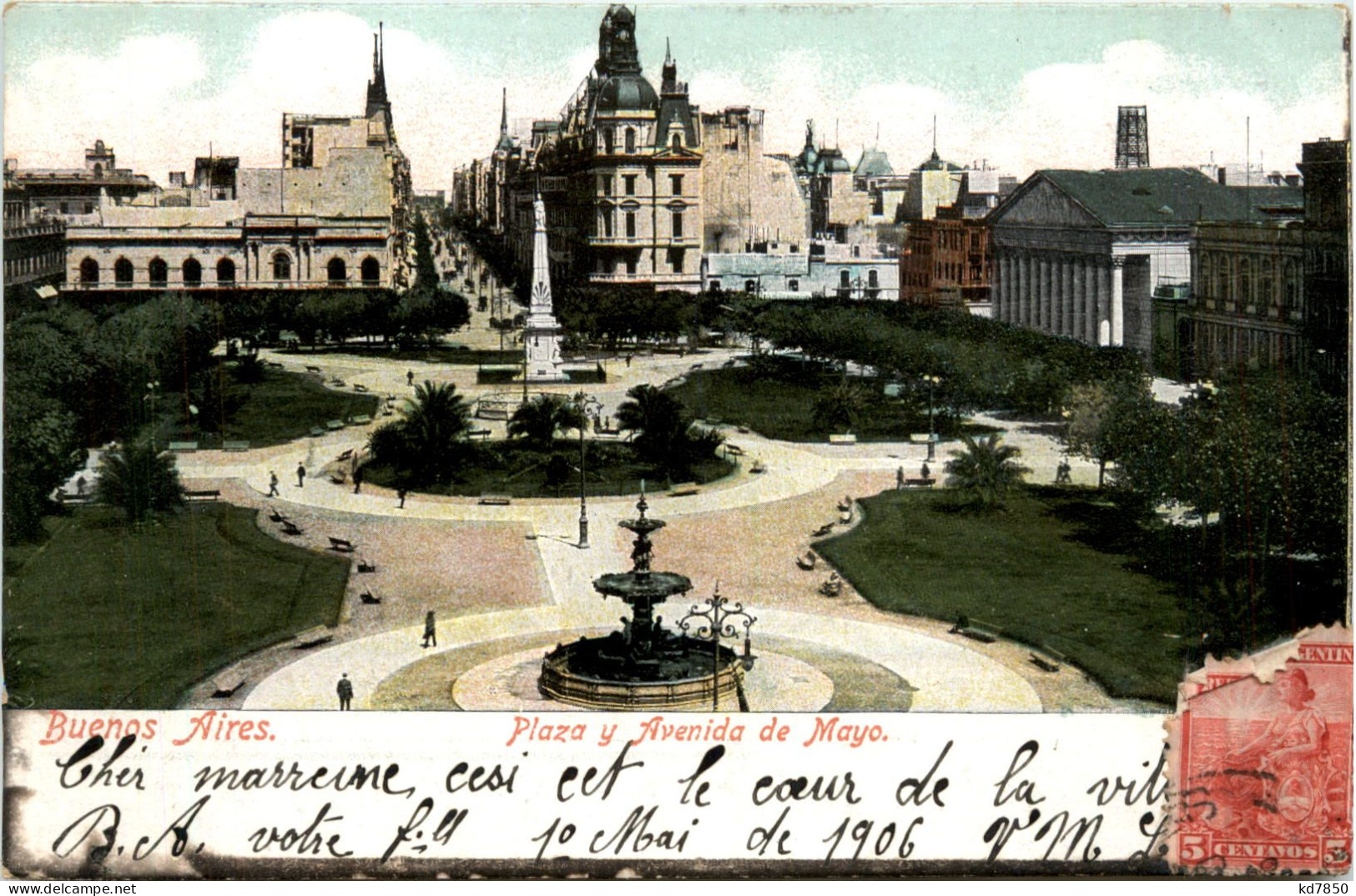 Buenos Aires - Plaza Y Avenida De Mayo - Argentinien