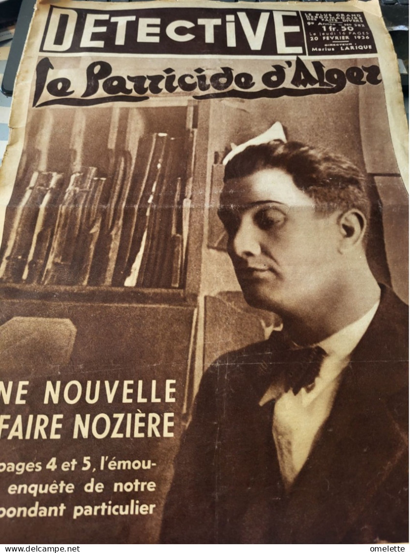 DETCTIVE 36/PARRICIDE ALGER/VERNEUIL AVRE CLIENT/BORDEAUX /CRIMES TZIGANES/OUSTACHIS/ VAMPIRE ATHENES - 1900 - 1949