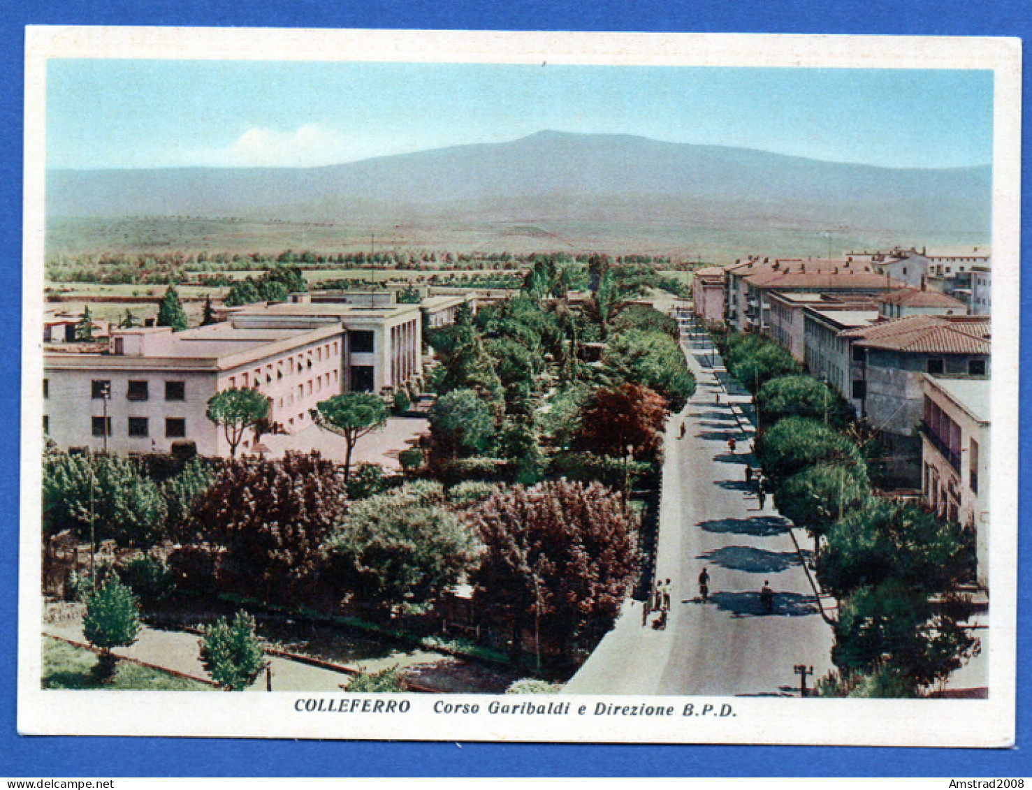 COLLEFERRO - CORSO GARIBALDI E DIREZIONE B.P.D.  -  ITALIE - Andere Monumente & Gebäude