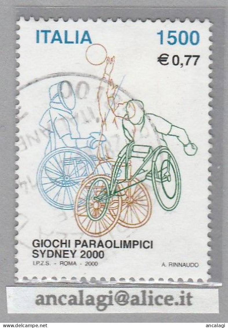 USATI ITALIA 2000 - Ref.0837 "GIOCHI OLIMPICI - DISABILI" 1 Val. - - 1991-00: Used