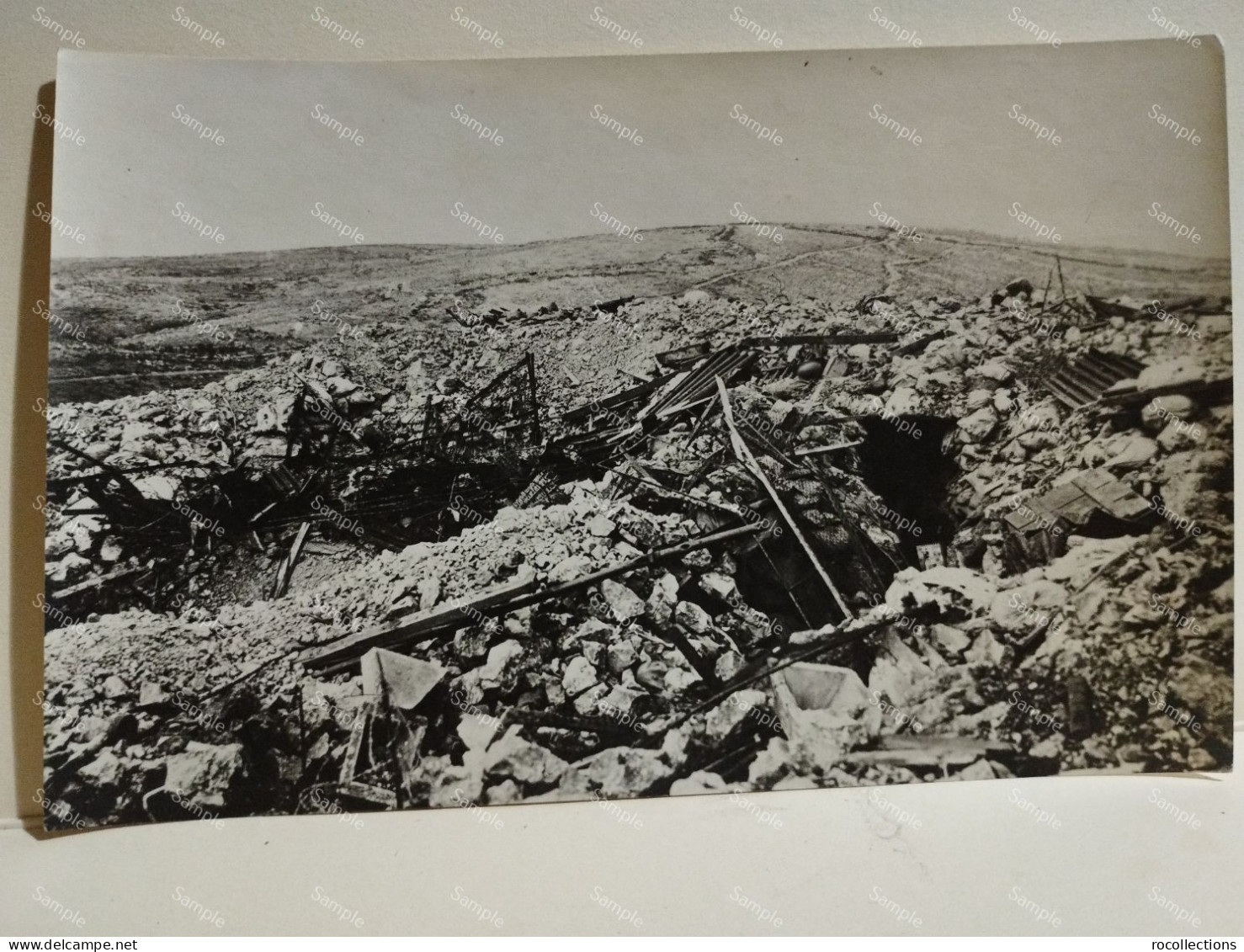 Italia Foto Grande Guerra Da Identificare. Trincea....S. Michele. (San Martino Del Carso ?) Vedi Retro - Oorlog, Militair