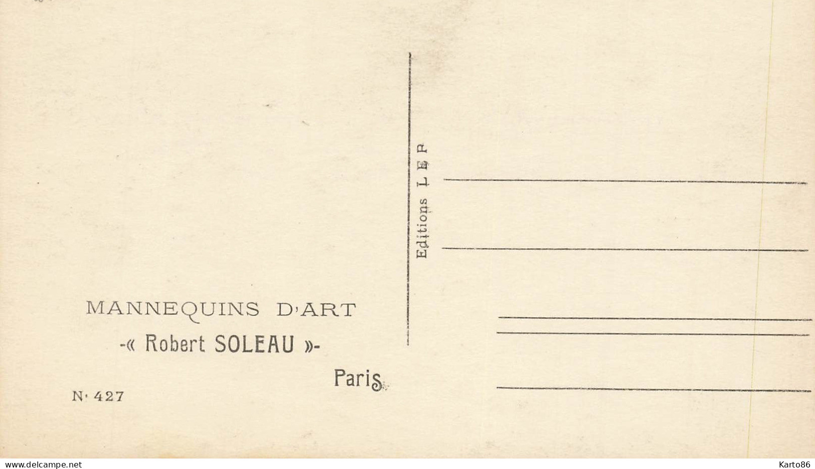 Robert Soleau * Carte Photo * Homme Politique Français Né à Rethel * Mannequins D'art N°427 * Sculpture Sculpteur SOLEAU - People