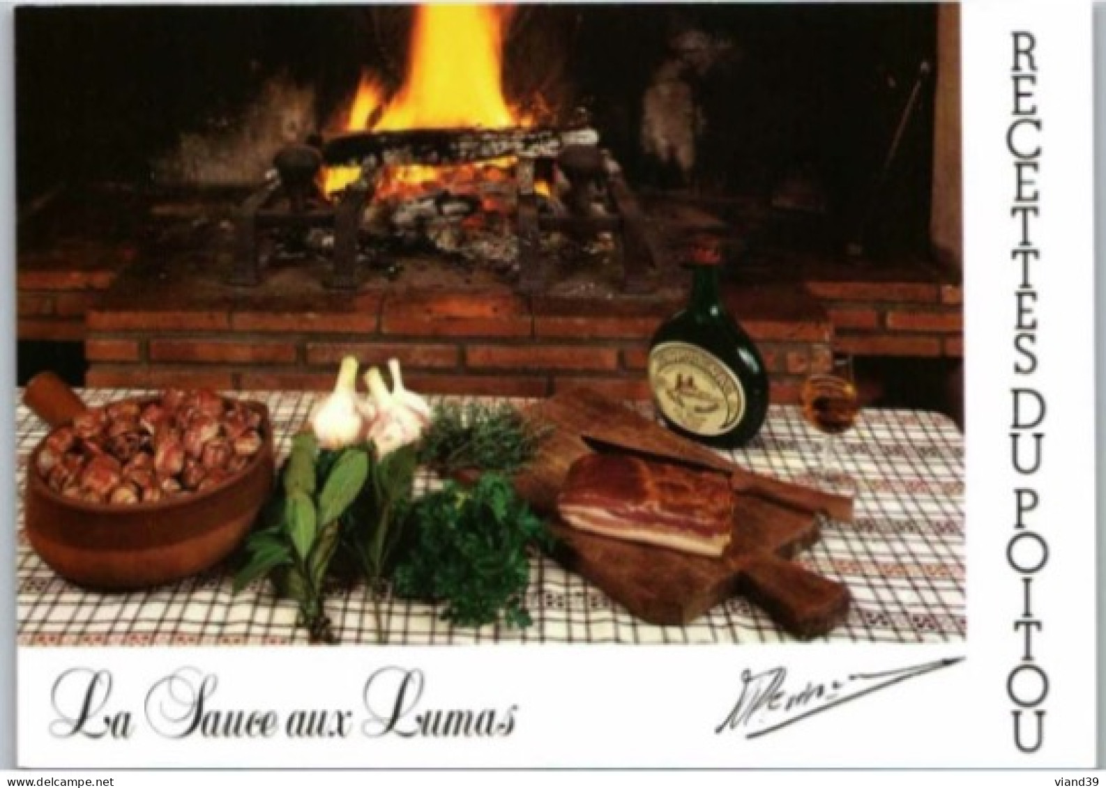 LA SAUCE AUX LUMAS.  ( Escargots).  -   Recettes De Cuisine Du Poitou.  - CPM - Voir Scannes Recto-Verso - Recettes (cuisine)