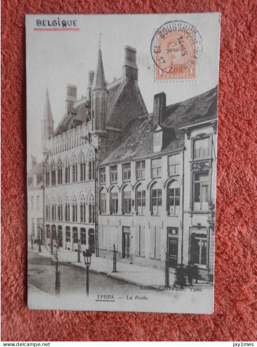 Cpa Ieper Ypres Poste édition Callewaert - Ieper