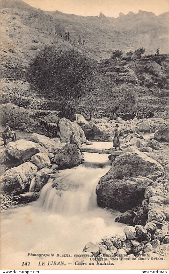 Liban - Cours Du Fleuve Qadisha (Kadisha) Nahr Abou Ali - Ed. Photographie Bonfils, Successeur A. Guiragossian 147 - Libano