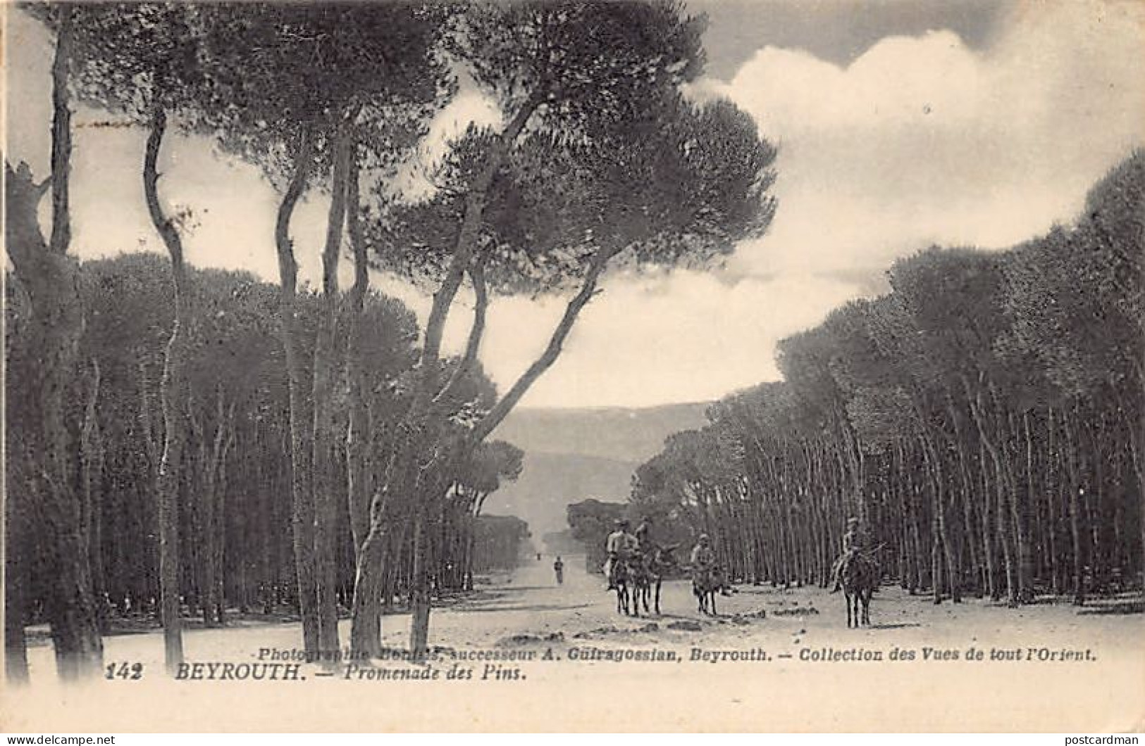 Liban - BEYROUTH - Promenade Des Pins - Ed. Photographie Bonfils, Successeur A. Guiragossian 142 - Libanon