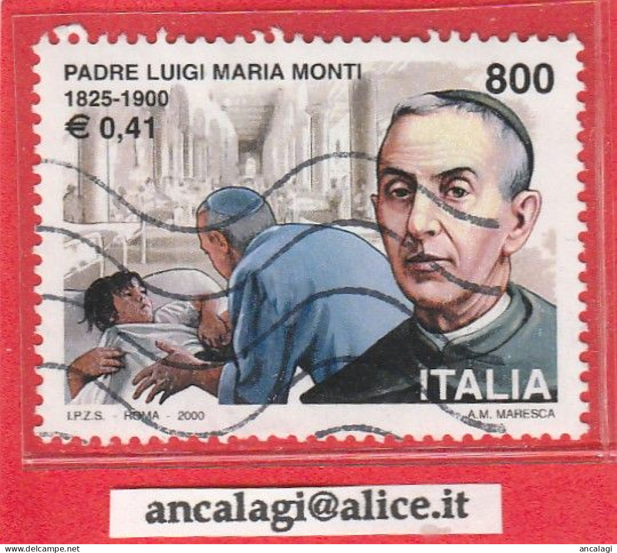 USATI ITALIA 2000 - Ref.0839 "PADRE LUIGI MARIA MONTI" 1 Val. - - 1991-00: Used