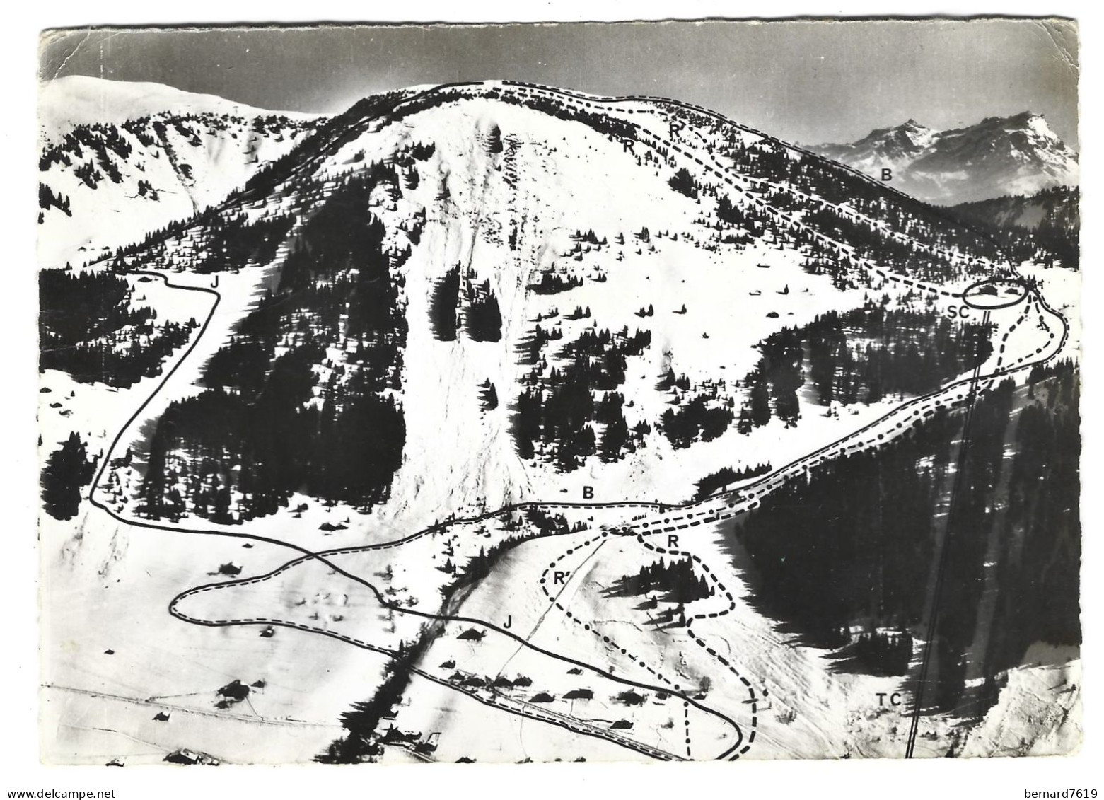 74 Chatel -  Les Pistes Principales  Qui Descendent Du Morelan - Châtel